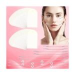 80pcs face lift tape with 8pcs lifting cord kit, face lift tape invisible, fast lifting and tightening of the neck and double chin, face tape lifting invisible for make up contouring