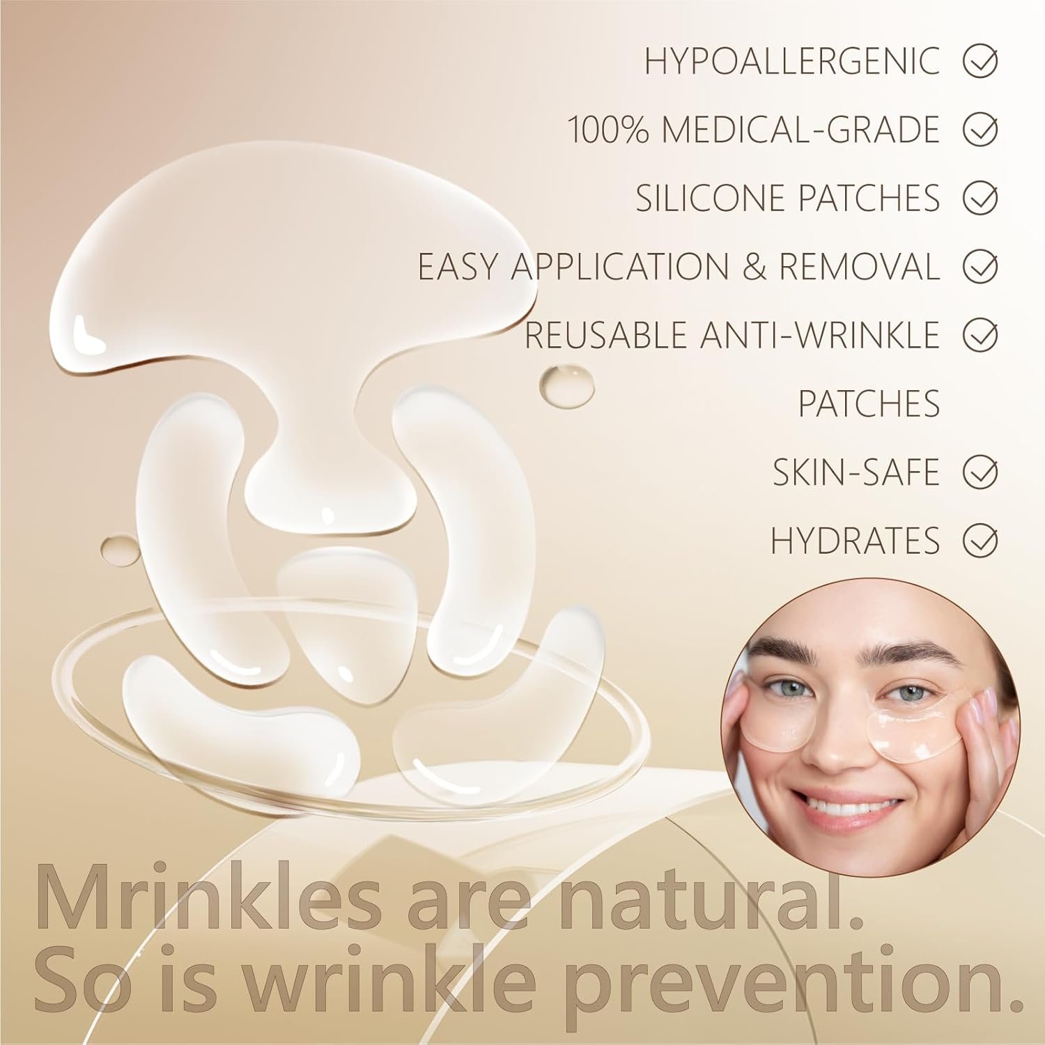 reusable silicone face patch set 6 wrinkle patches for overnight fine line & crease flattening forehead, under eye and smile lines repair reusable silicone face patch set 6 wrinkle patches for overnight fine line & crease flattening forehead, under eye and smile lines repair