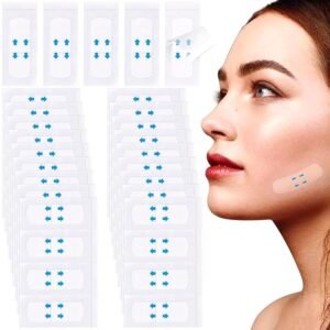 Home face lift tape invisible, 128pcs secret makeup tape for double chin